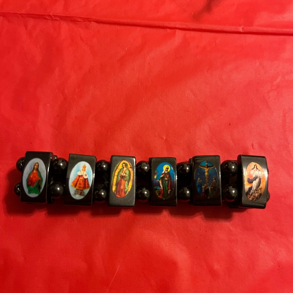 Religious.Catholic Bracelets with Images of Saints, Magnetic. Reversible. NWOT.